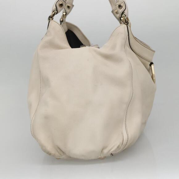 GUCCI Tote Bag Leather Ivory Gold - Picture 4 of 16